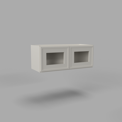 Slim Frame Shaker 12” H x 12” D Stackable / Over Microwave Wall Cabinet
