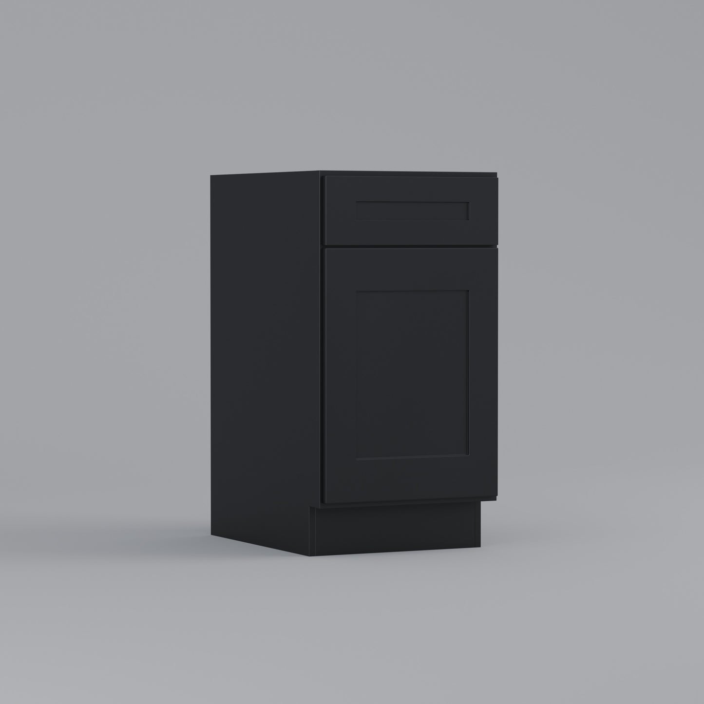 waste basket trash can drawer shaker cabinet black