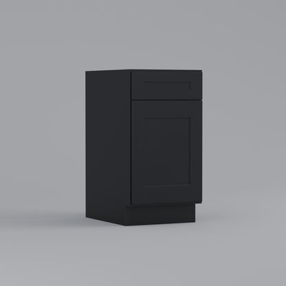 waste basket trash can drawer shaker cabinet black