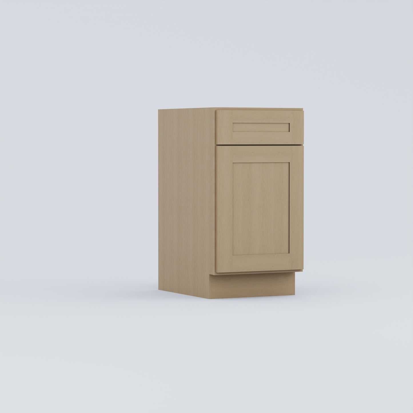 waste basket trash can drawer shaker cabinet natural wood