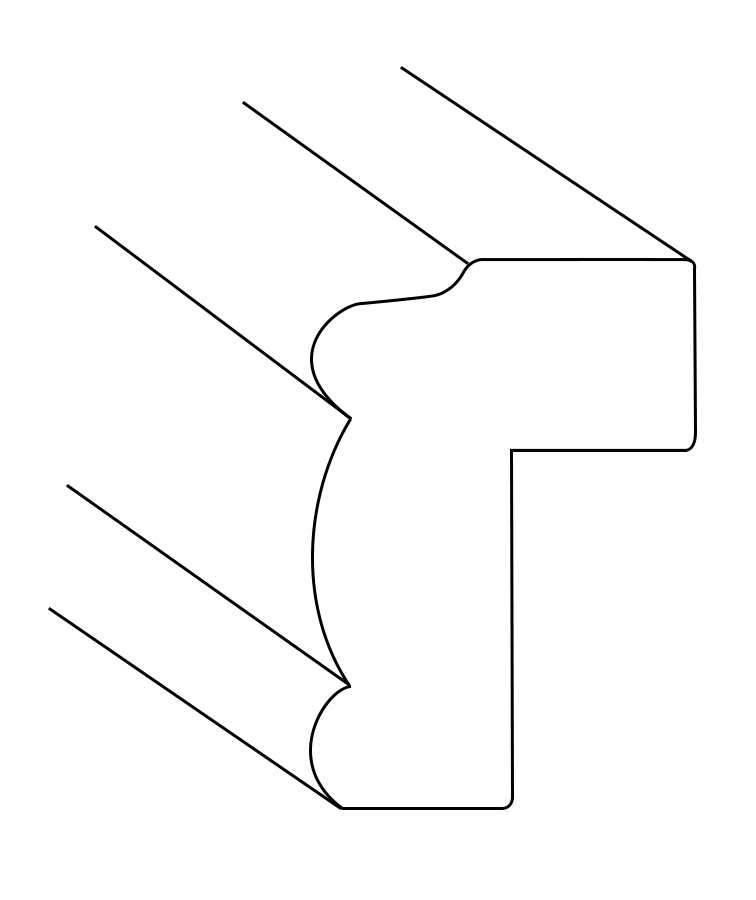 Decorative Light Rail Moulding Molding