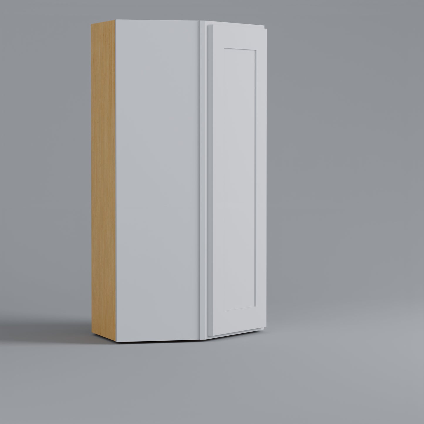 Shaker Diagonal Corner Wall Cabinet white