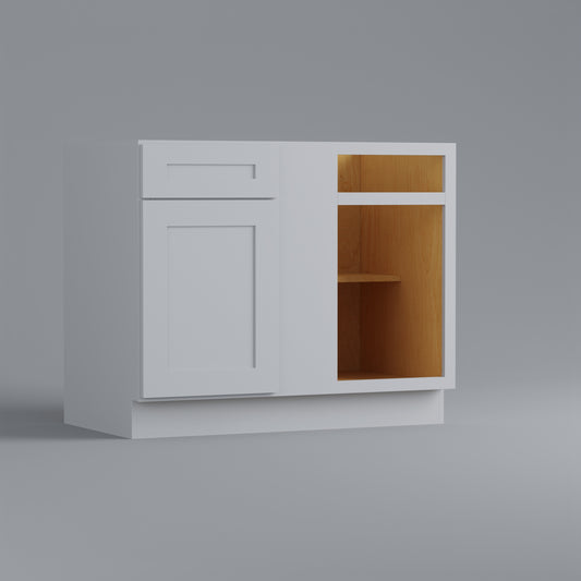 base blind corner shaker cabinet white