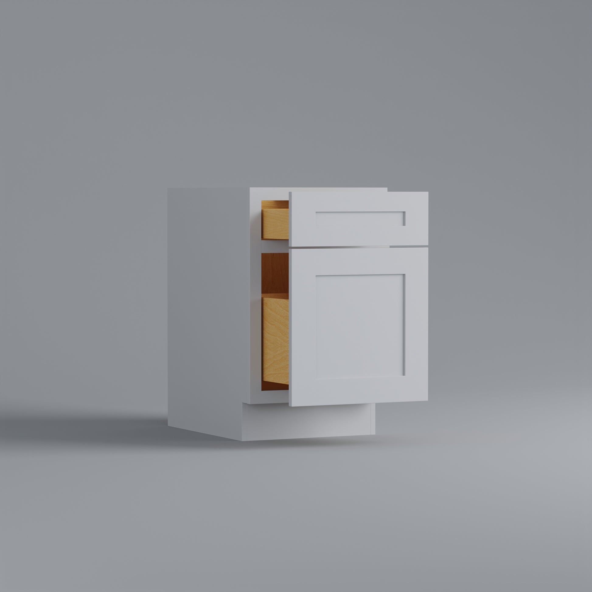 document file base desk shaker cabinet white open