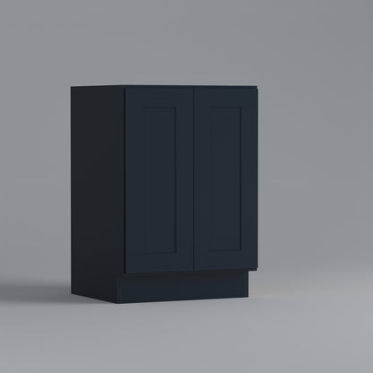full height door vanity sink base shaker cabinet blue 24