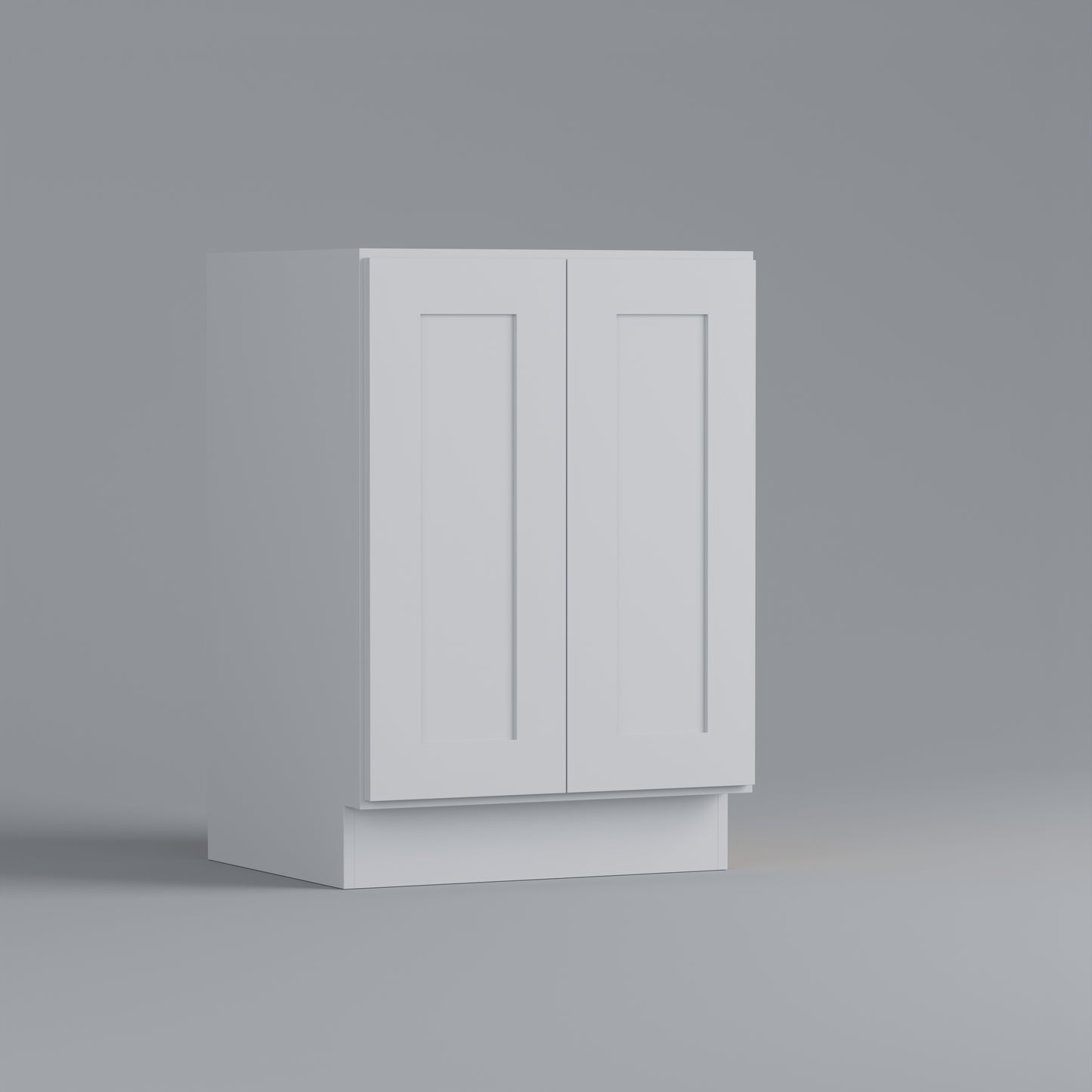 full height door vanity sink base shaker cabinet white 24
