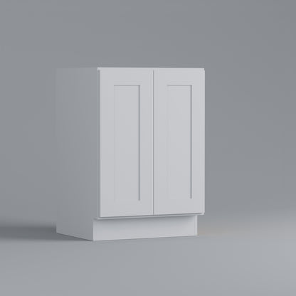 full height door vanity sink base shaker cabinet white 24