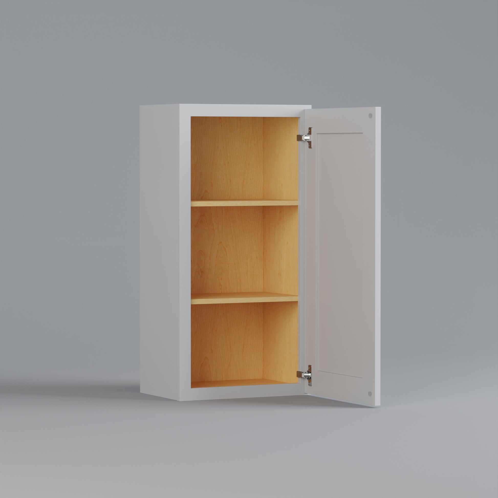 shaker wall cabinet white 1836 open