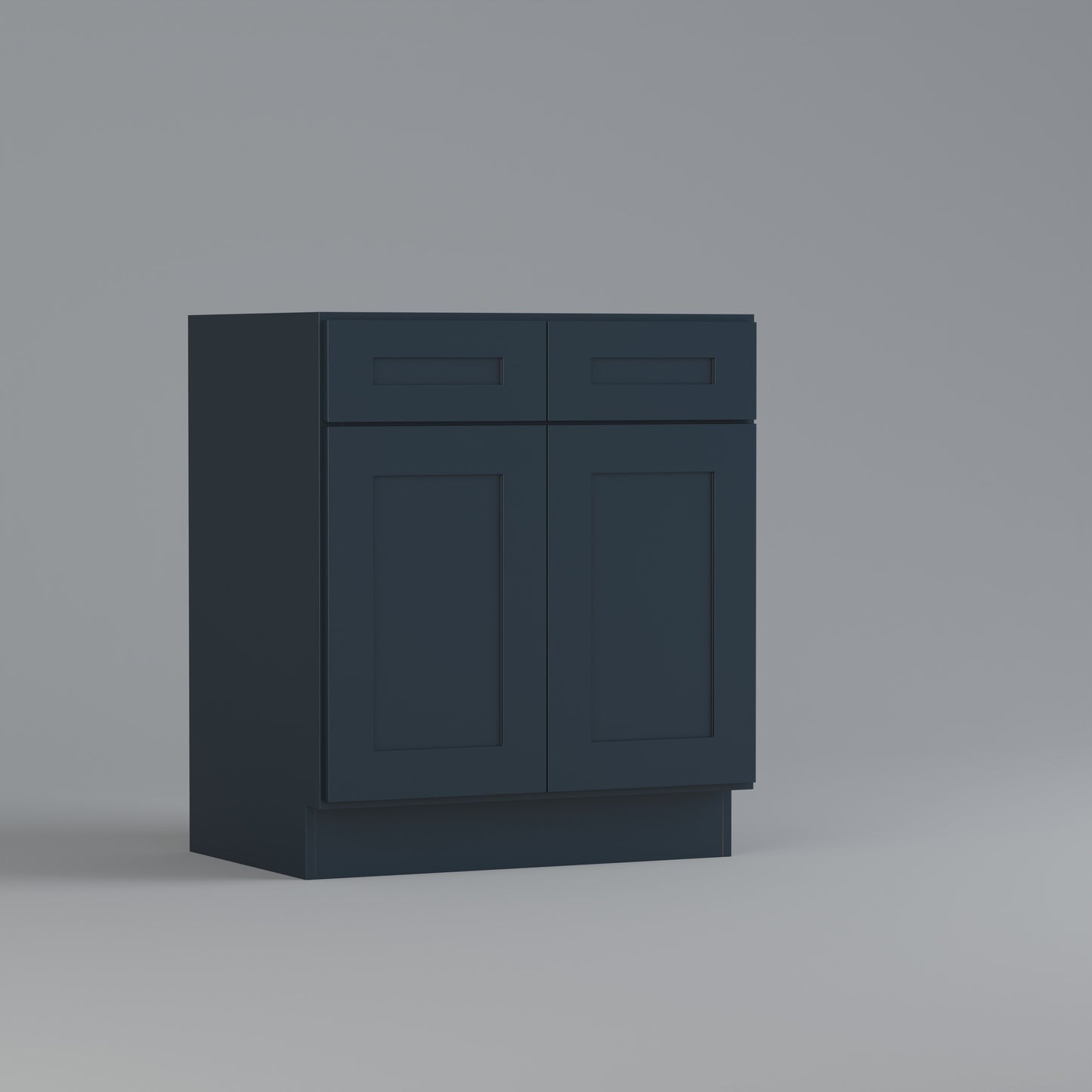 vanity sink shaker cabinet blue 30