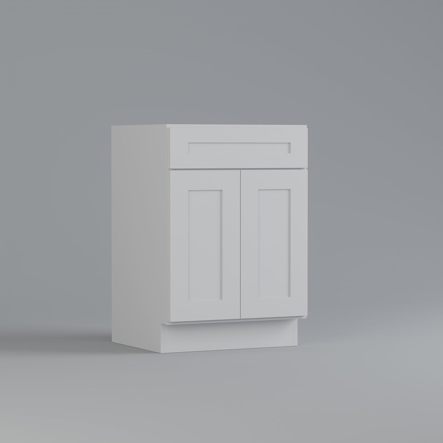 vanity sink shaker cabinet white 24