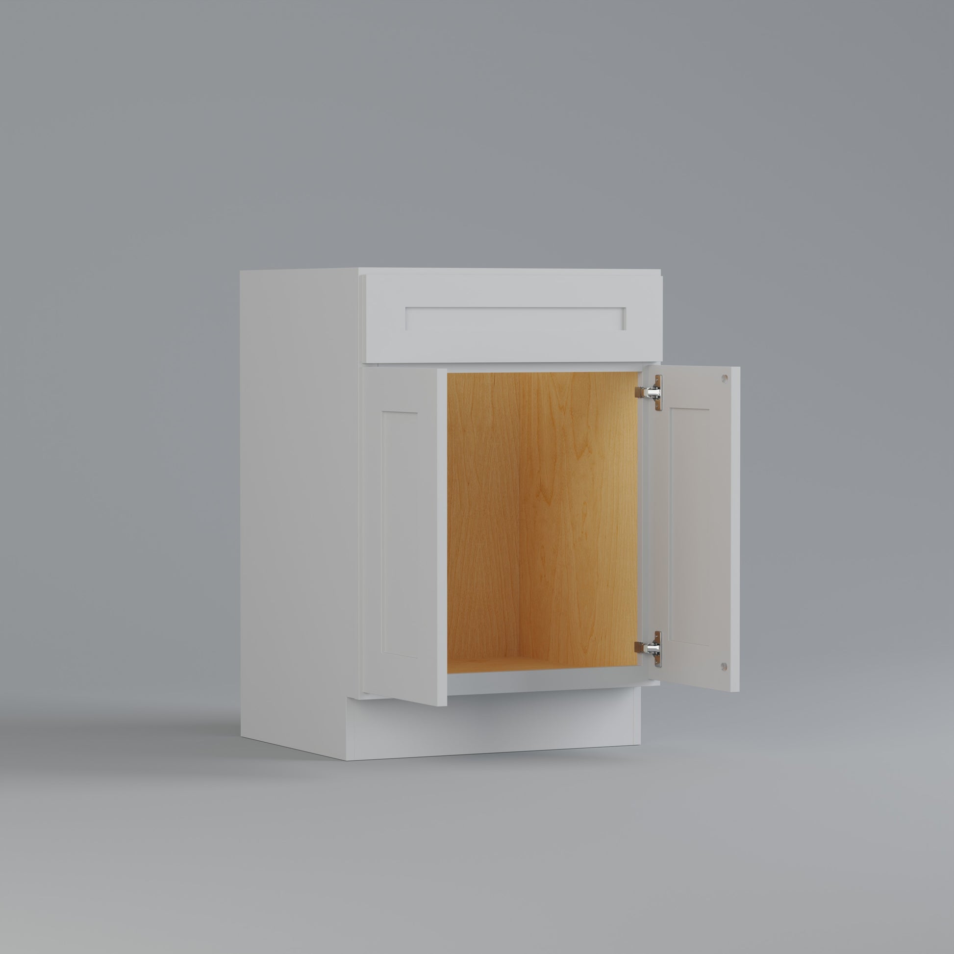 vanity sink shaker cabinet white 24 open