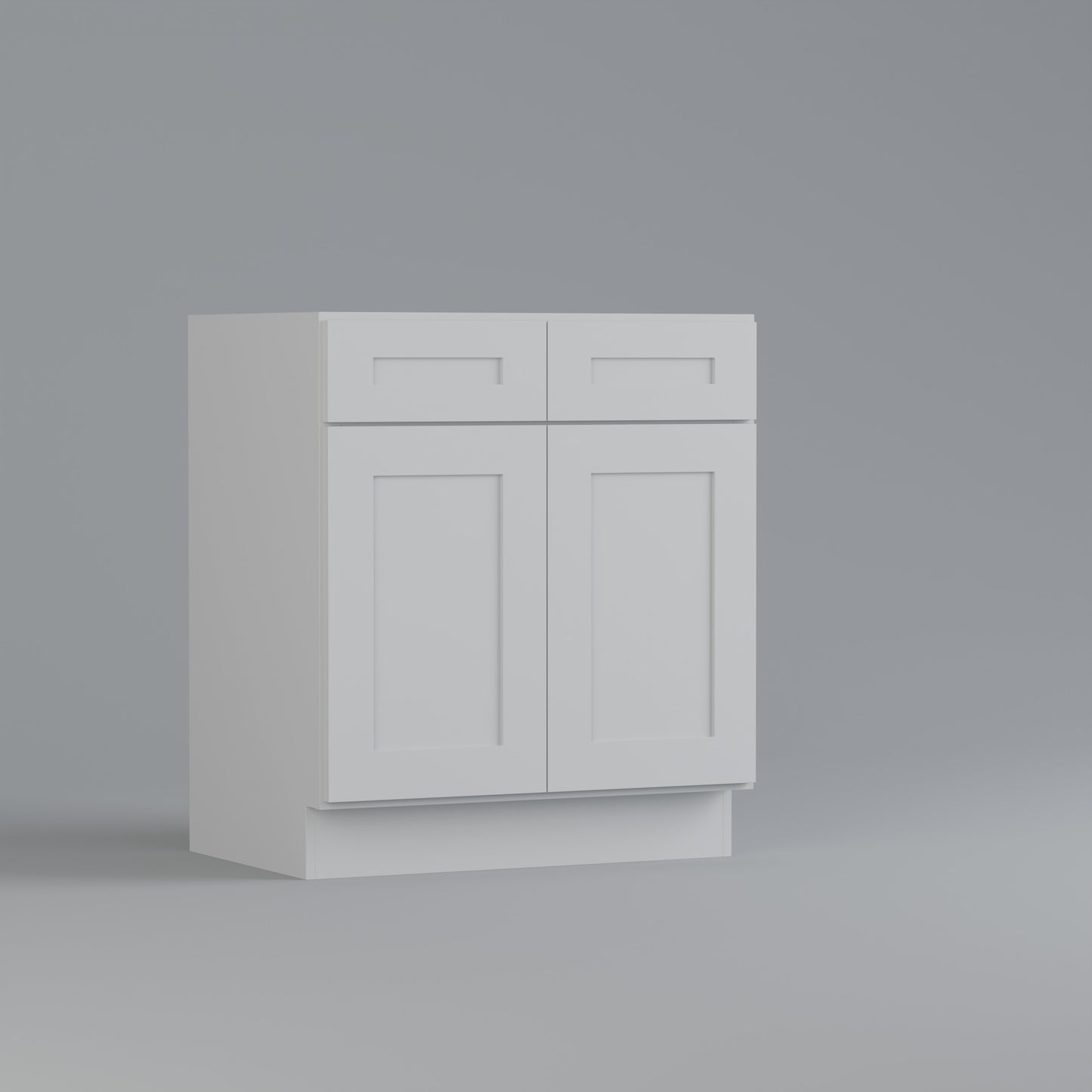 vanity sink shaker cabinet white 30